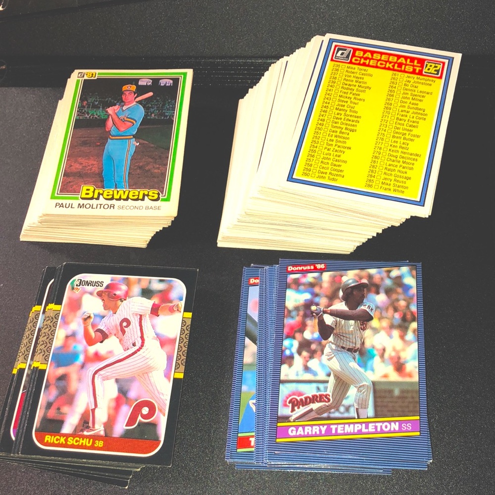 ⚾️ 1980s Donruss Vintage Baseball Card Lot - 200 Cards ⚾️